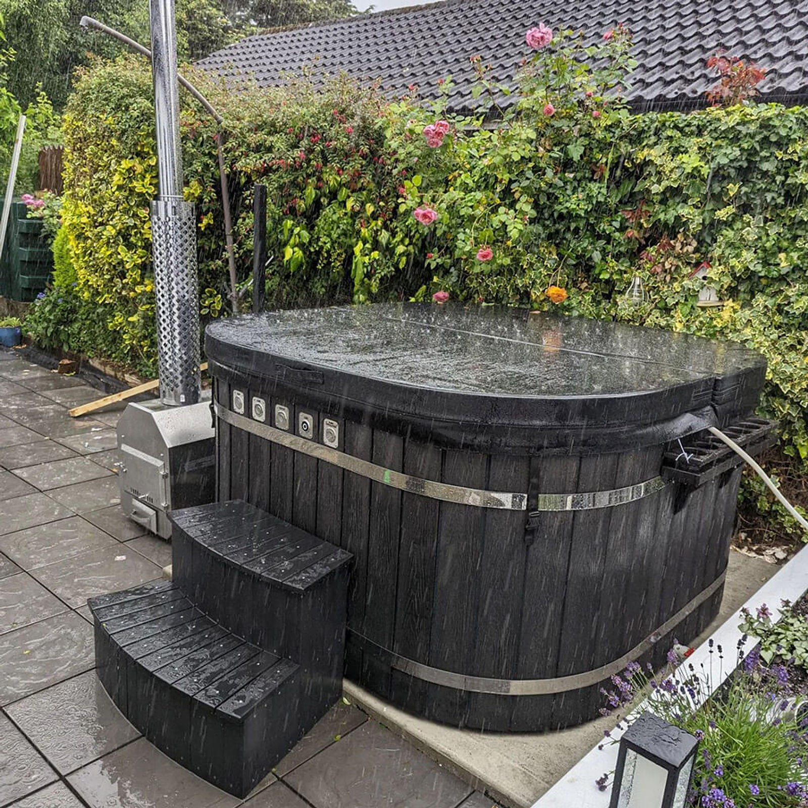bain nordique, bain scandinave, hot tub, baignoire nordique bois, jacuzzi nordique